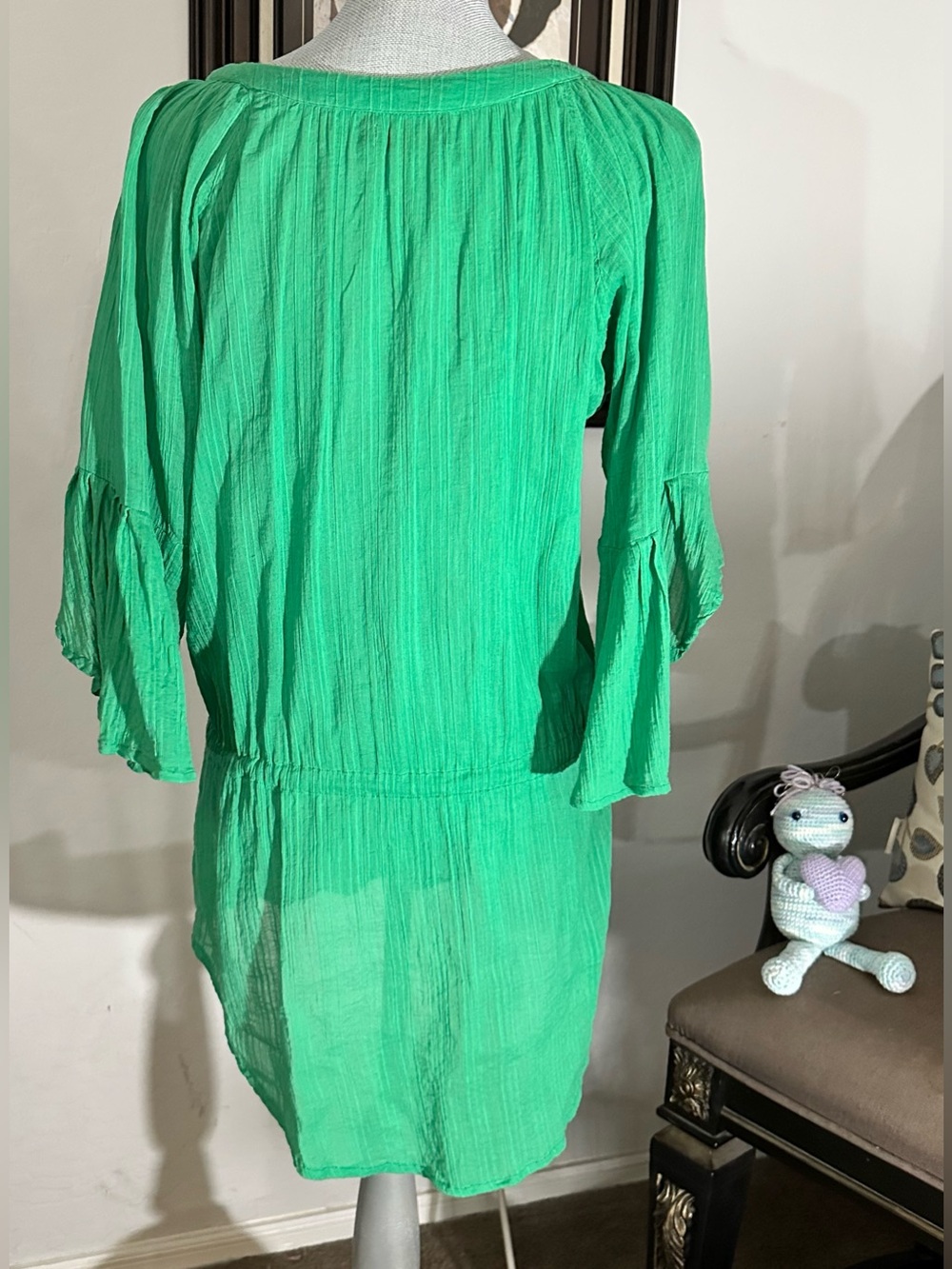 ViX Swimwear Sprite Chemise Tunic Dress Kelly Green - Picture 5 of 6